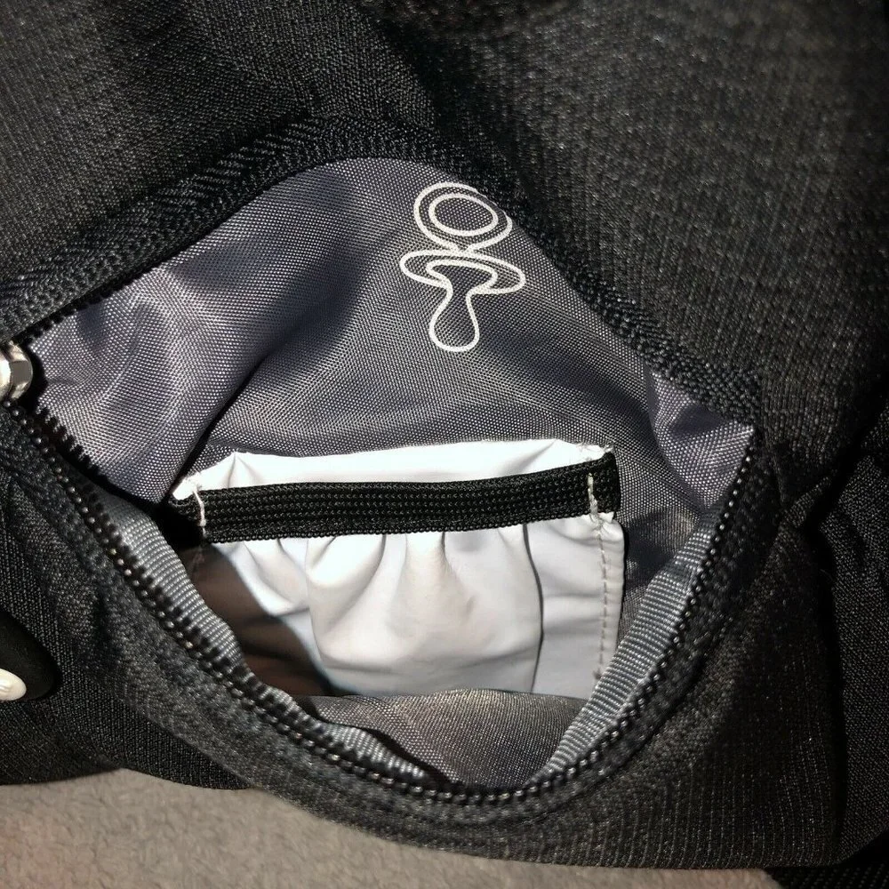 COLUMBIA Black Messenger Diaper Baby Bag with Shoulder Strap